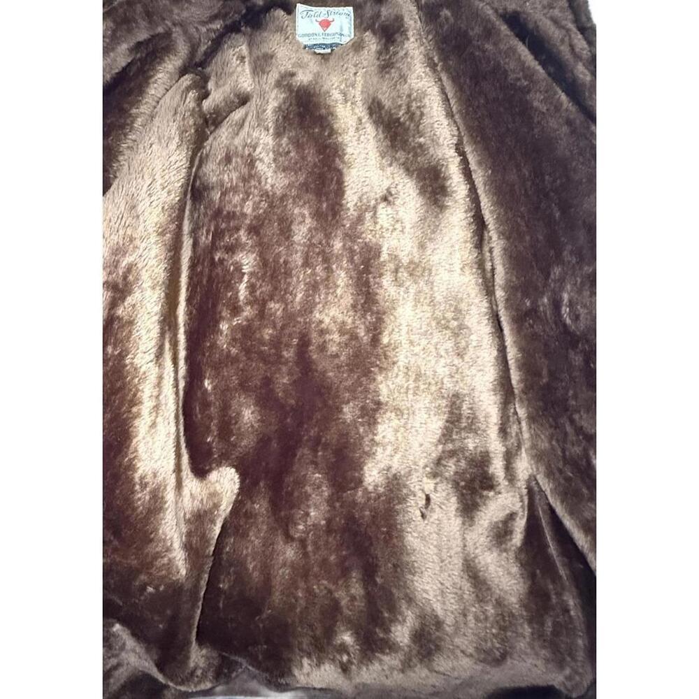 Field & Stream Brown Leather and Faux Fur Lined Men's Coat - Picture 9 of 9